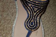 Zanni &amp; Co Royal Blue/Navy Bling Sandals