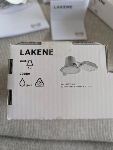 Genuine IKEA LAKENE LED Recessed Spotlights - 4 New & Unused Lights - Discontinued Model