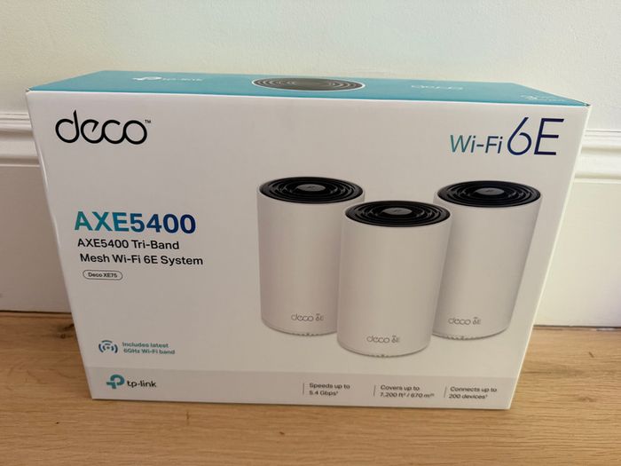 Deco XE75 AXE5400 Tri Band Mesh WiFi 6E - 3 Pack