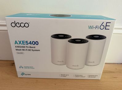 Deco XE75 AXE5400 Tri Band Mesh WiFi 6E - 3 Pack