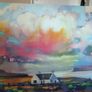 Sunset country scene - canvas print Image 4