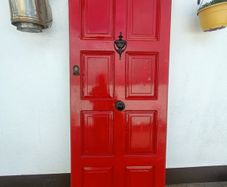 Teak Front Door