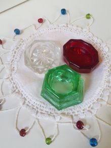 Old Vintage Cut Glass Cruets