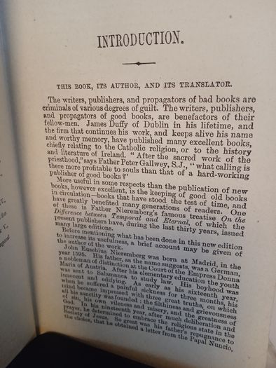 The Difference Between Temporal and Eternal: Translated from the Spanish of Father John Eusebius Nieremberg by Sir. Vivian Molyneux (HQ796)