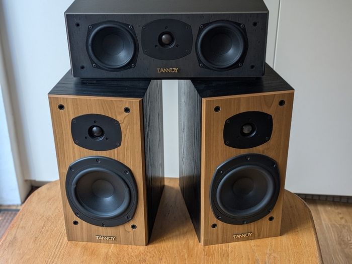Tannoy Mercury M2 Cherry (Pair) & Tannoy mC B/Eye Centre with WALI Speaker Mounts