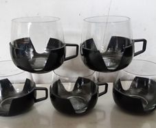 Five Vintage Cups