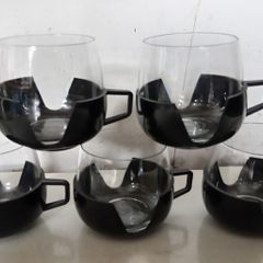 Five Vintage Cups