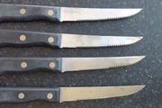 Steak knives new stainless steal 4 e each