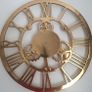 Round Brass Wall Clock/Roman Numeral Skeleton Wall Clock FACE/FRAME, 46cm .. Easy to Hang with Build-In Hook .. Now Heavily Reduced Image 2