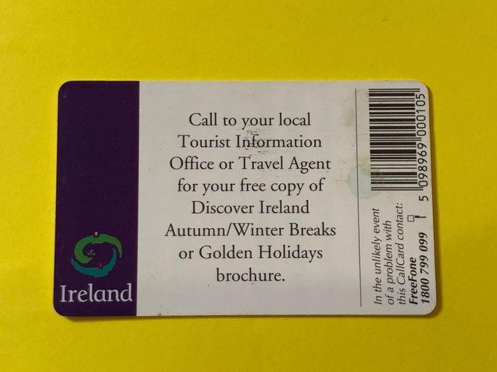 Callcard 1183 Bord Failte Gemplus Variations