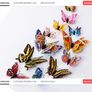 12pcs PVC 3d Butterfly wall decor cute Butterflies wall stickers art Decals home Decoration room wall art Design Decal Art Wall Image 2