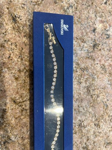 Swarovski gold tennis bracelet
