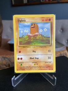 Pokemon Base set Dugtrio 47/102 Near Mint Condition