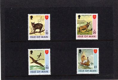 1973 Isle of Man Independent Postal Administration First Definitive Series High Values Stamp Presentation Pack