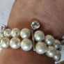 Pearl bracelet 6 sterling silver charms Image 2