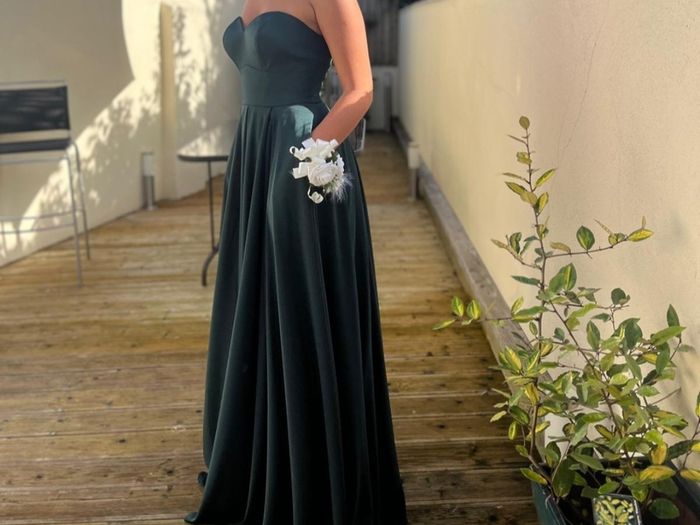 GINO CERRUTI Puro Strapless Dress with pockets in Hunter Green Sz S (Fit 8-10UK)  - Rrp 420 (New)