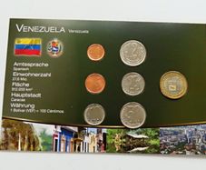 Venezuela BUNC certificated coins set