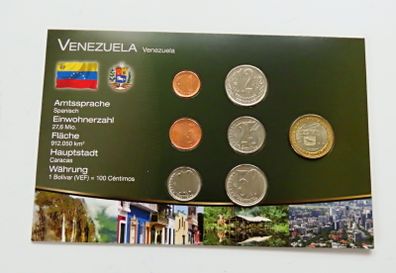 Venezuela BUNC certificated coins set