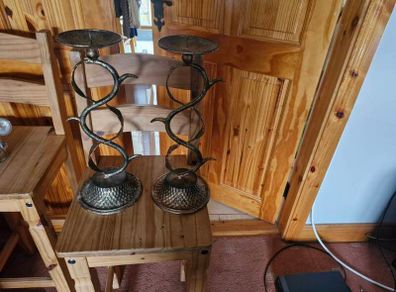Pair of candle stick holders
