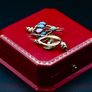 Antique Opal & Ruby Earrings - 18ct circa 1860 Image 4