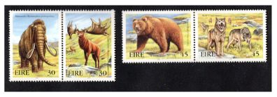 1999 Ireland Extinct Irish Animals (Mammoth, Giran Deer, Wolves & Bear) Commemorative Stamps Mint Never Hinged (MNH)