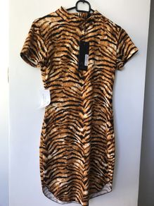 AX Paris Animal Print Bodmin Mini Dress size 8 - New with tags