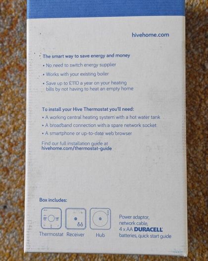 Hive thermostat