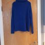 Mika Elles Royal Blue Jumper With  Cowl Neck.   S, 14-16.   B.N.W.T Image 4