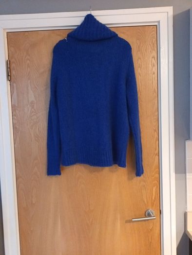 Mika Elles Royal Blue Jumper With  Cowl Neck.   S, 14-16.   B.N.W.T