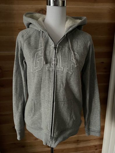 GAP hoodie full zip with fur lining Women ladies size M