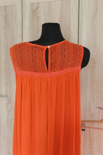 Laura Torelli Classic orange sleeveless knee length summer dress size UK16/18 EU44/46 Postage included
