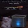 FREE EXPRESS SHIPPING Cat Water Fountain, Cat Fountain with LED Light and Activated Carbon Filter, 2L Pet Water Fountain Cat Bowl, Gray Image 3