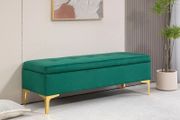 Storage bench, load capacity up to 120 kg, 120 x 44 x 44.5 cm, Green