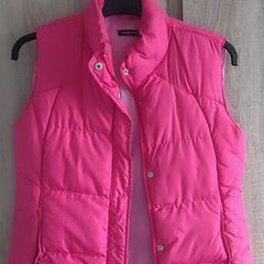 Pink warm vest gillet  with pockets fits 6-8-small 10