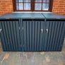 Premium Metal Wheelie Bin Shelter 3 Bay Image 4