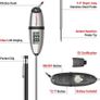 Digital Meat Thermometer, Instant Read Thermometer for Air Fryers Cooking, 13.5cm Temperature Probe with Tip Cover, Auto-Off and Non-Slip Ring, Ideal for Cooking BBQ Sugar Jam Kitchen (FREE POSTAGE) Image 3