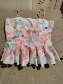 Sexy floral top for crossdresser