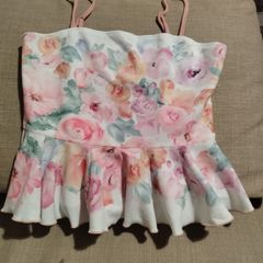 Sexy floral top for crossdresser
