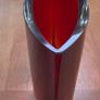 Red Glass Vase Image 2