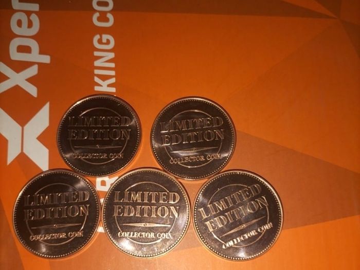 Limited edition Copper Rounds Set Of 5