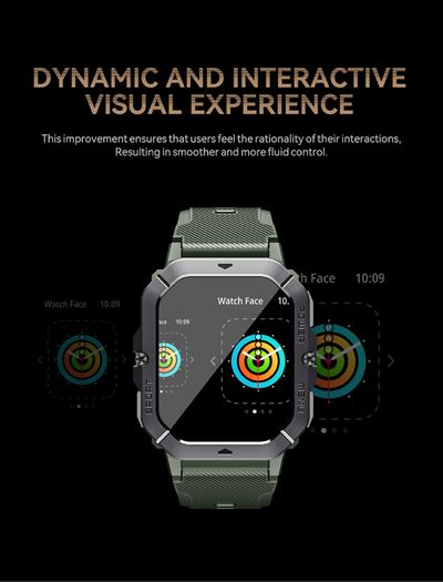 Smart Watch 5ATM Waterproof Inch Full HD Military Watch with Blood Pressure, Smart Watch Men with Heart Rate SpO2 Sleep Monitor Pedometer, 100+ Sports Modes Sports Watch