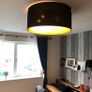 Contemporary Chic Black & Gold pendant. Italy. Image 2