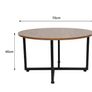 BRAND NEW Round Modern Coffee Table Wood Tea Coffee Service Desk Living Room 70x70x40cm Image 5