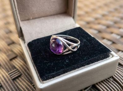 Stunning Vintage Sterling 925 Silver Ladies Ring