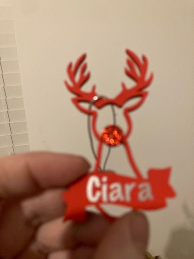 Personalised christmas decoration