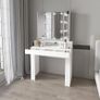 Dressing table with LED lighting 10 bubs and 3 pc mirror foldable stylish Image 4