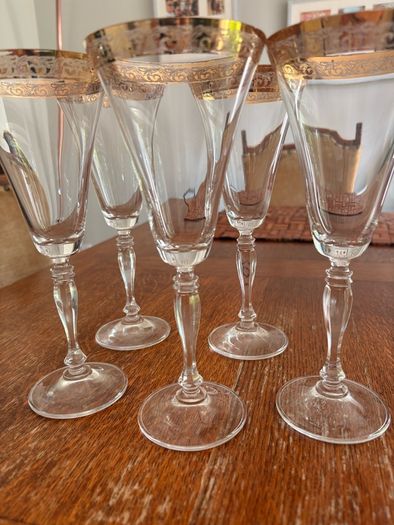 crystal glasses set of 5