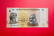 Zimbabwe.  20 Zig  2026   Pick 116   . AA PREFIX ( Uncirculated. )