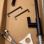Matte Black Kitchen Mixer Tap & 12 Black Cabinet Handles 30 Days Use Image 2