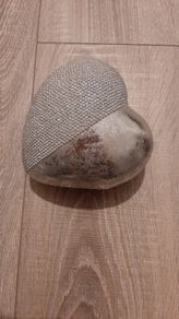 Glitter Heart Standing Ornament